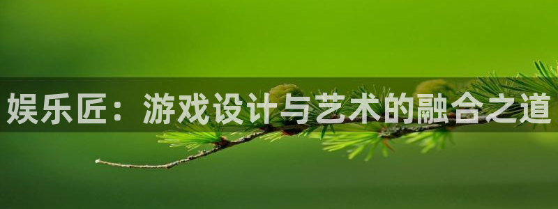 万事娱乐4官网：娱乐匠：游戏设计与艺术的融合之道