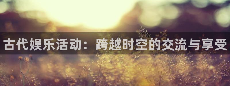 万事娱乐体育老板是谁：古代娱乐活动：跨越时空的交流与享受
