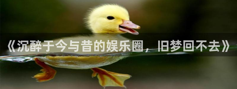 万事娱乐4注册：《沉醉于今与昔的娱乐圈，旧梦回不去》